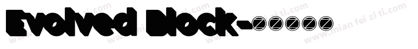 Evolved Block字体转换